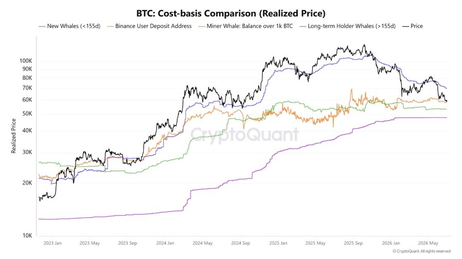 BTC Cost-basis Comparison | Source: X