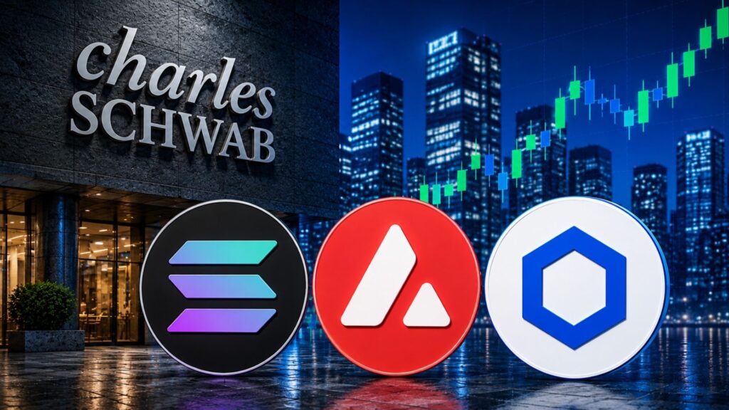 Schwab étend ses projets dans le domaine des cryptomonnaies avec Solana, Avalanche et Chainlink