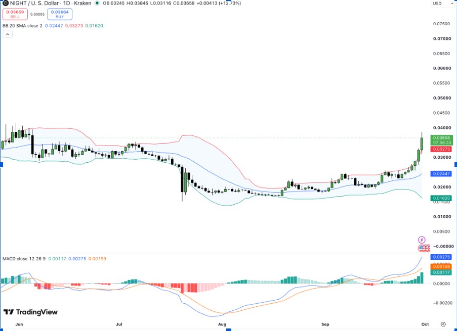 NIGHT/USD 1-day price chart (Source: TradingView)