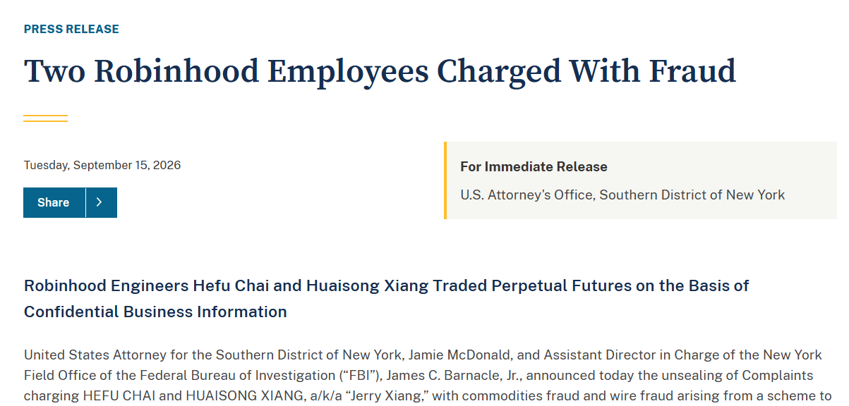 DOJ Press Release