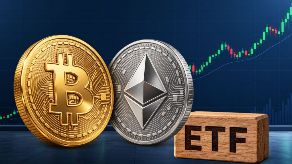 Crypto ETFs Turn Green With $528M Bitcoin Inflows and $15M for Ethereum