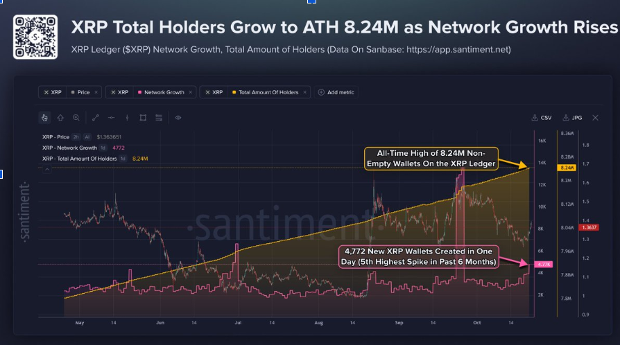 XRP Total Holders (Source: <a href=