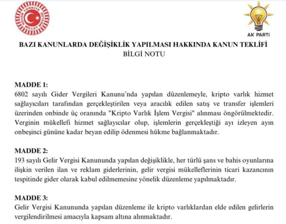 Turkey Advances Crypto Tax Plans in New Era of Fiscal Oversight: Details