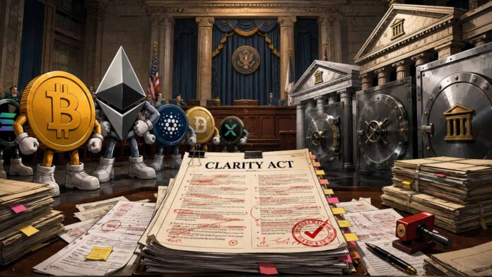 Crypto vs Banks: Clarity Act Gets Over 100 Amendments Before Final Vote