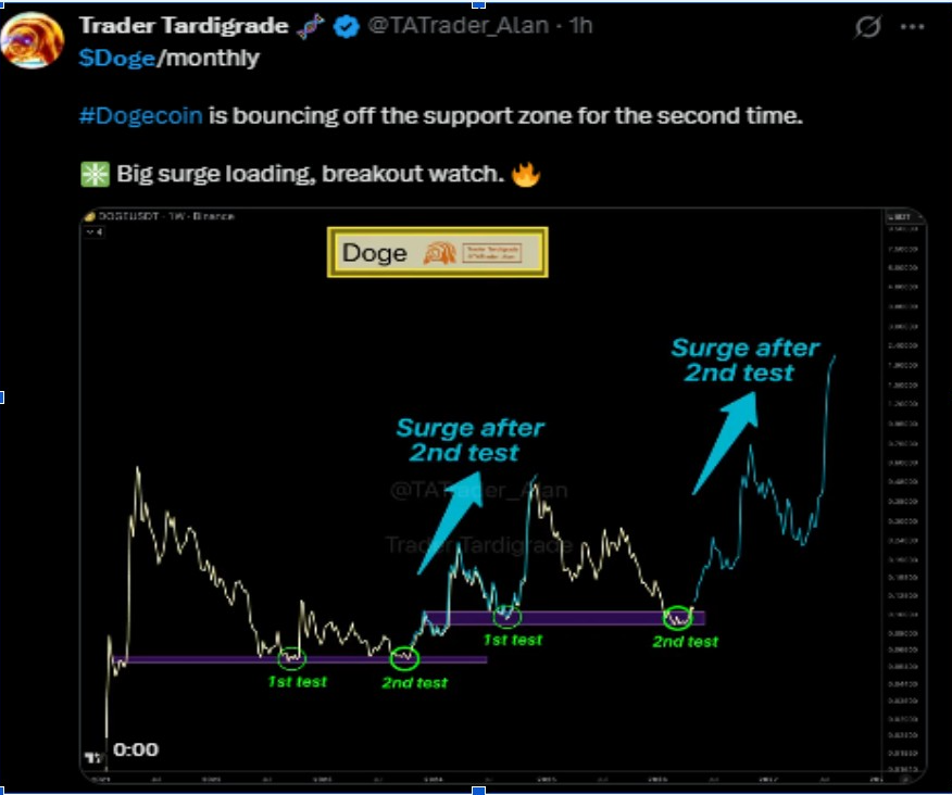 Dogecoin Price Holds Support as Whales Hit Record 108B DOGE