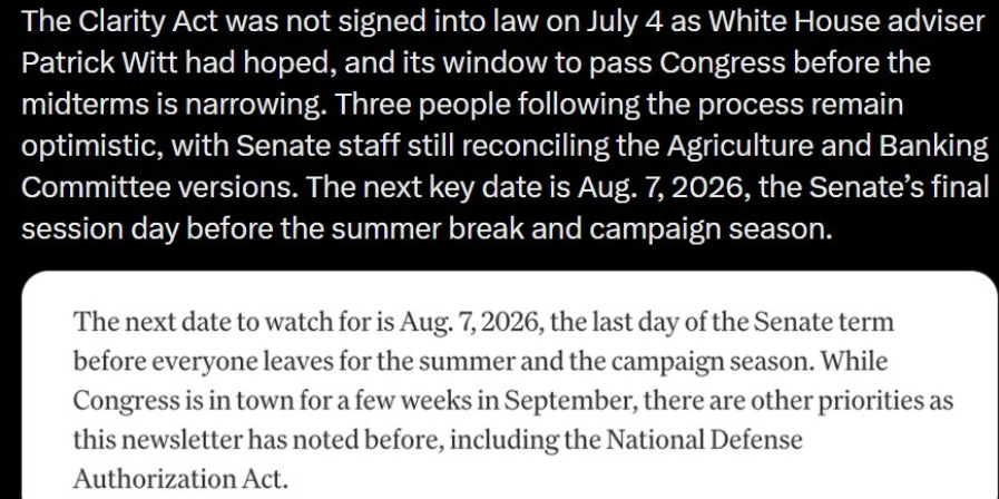 Clarity Act | Source: X
