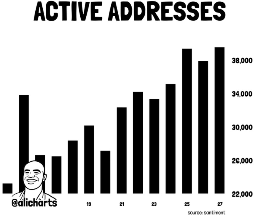 XRP Active Addresses | Source: X